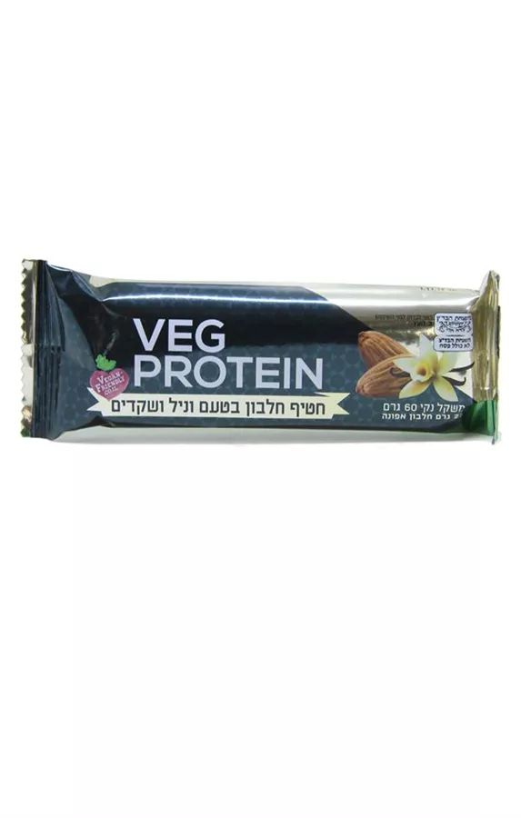 חטיף חלבון טבעוני בטעם וניל שקדים Veg Protein