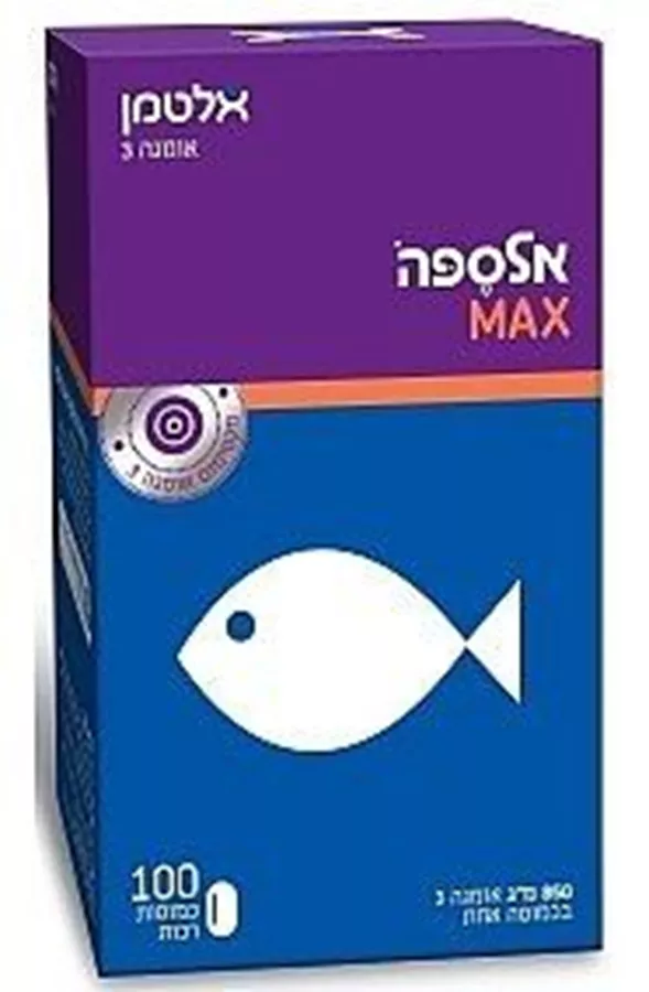אלספה מקס - אלטמן 100 כמוסות  Altman Alsepa Max